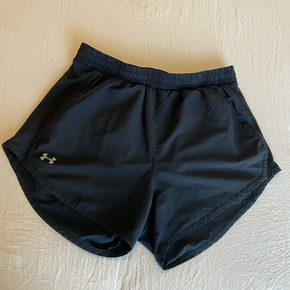 Black Under Armour athletic shorts, women’s size S